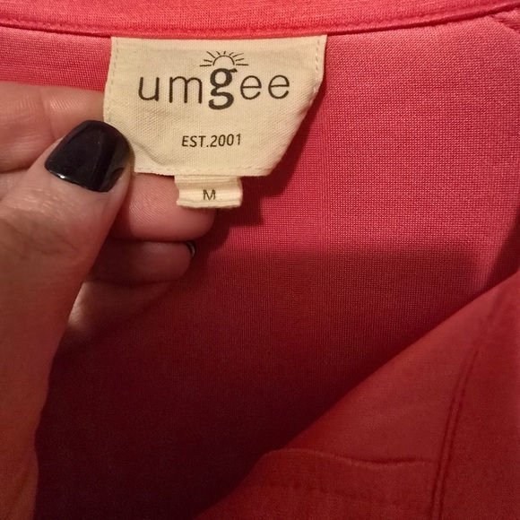 Umgee Vibrant Pink Sweatshirt and pant set - Picture 3 of 3